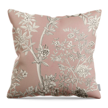 Blush Chinoiserie Ii #1 Throw Pillow