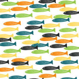 Colorful Fish  by Linda Woods