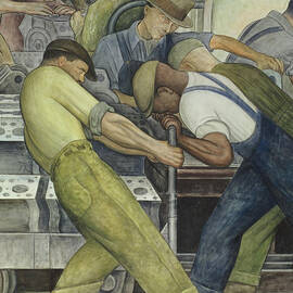Detroit Industry  north wall by Diego Rivera