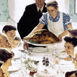 Freedom From Want by Norman Rockwell