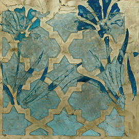 Stained Glass Indigo Ii by Megan Meagher