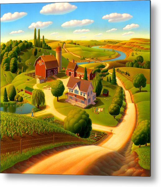Summer On The Farm Metal Print