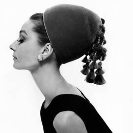 Audrey Hepburn Wearing A Givenchy Hat by Cecil Beaton