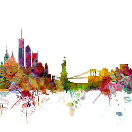 New York Skyline by Michael Tompsett