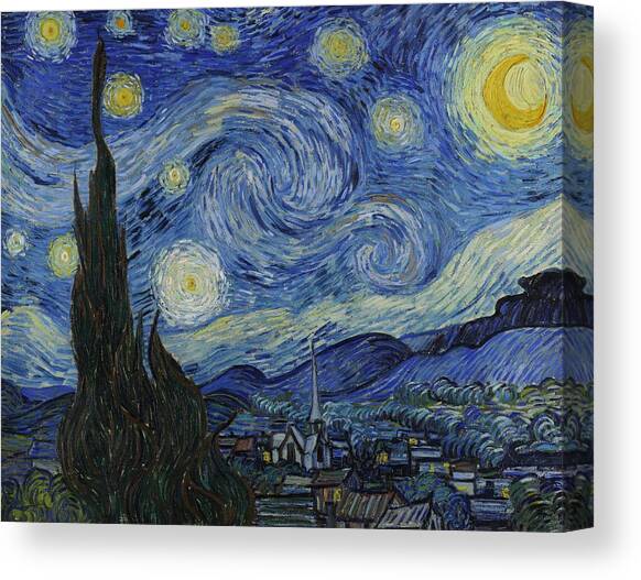 The Starry Night Canvas Art Print by Vincent Van Gogh