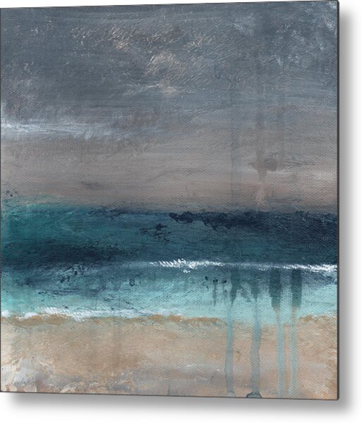 After The Storm- Abstract Beach Landscape Metal Print