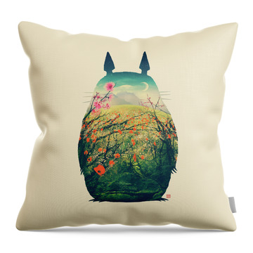 Forest Dream Throw Pillow