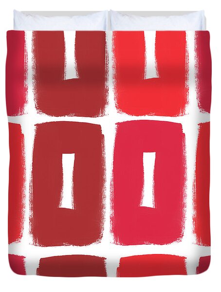 Berry Boxes- Contemporary Abstract Art Duvet Cover