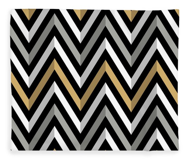 Chevrons - 3 D Fleece Blanket