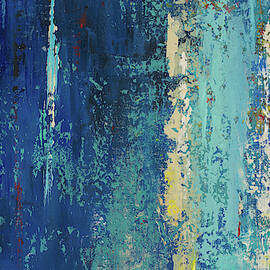 Deep Blue Abstract by Patricia Pinto