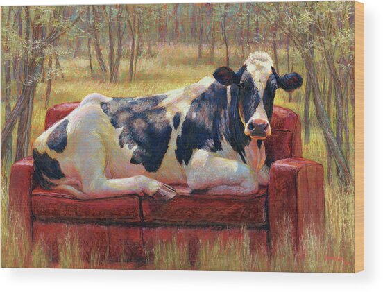 Diva Bovina Wood Print