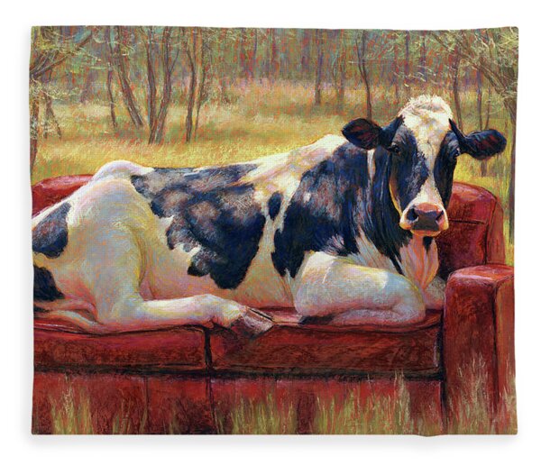 Diva Bovina Fleece Blanket