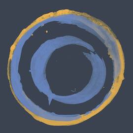 Enso T Blue Orange by Julie Niemela