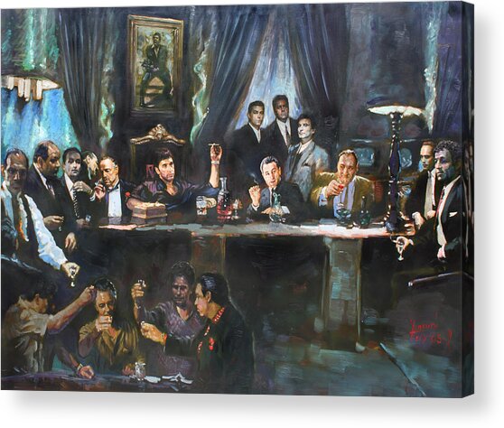 Fallen Last Supper Bad Guys Acrylic Print