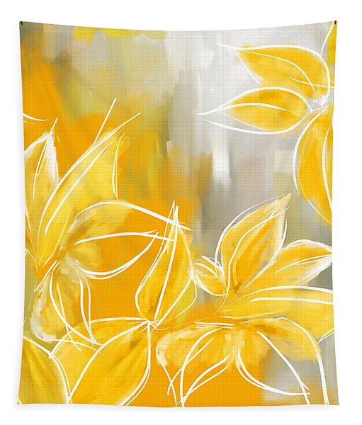 Floral Glow Tapestry