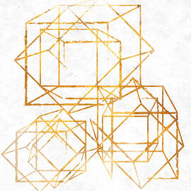 Gold Cubed I by South Social Studio