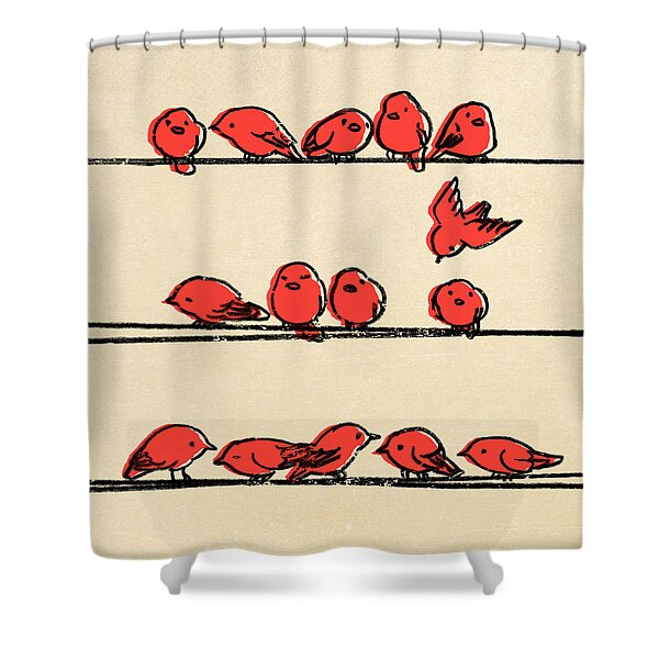 Hanging Out Shower Curtain