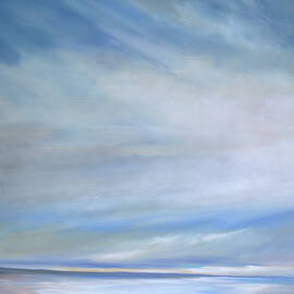 Heavenly Light Triptych I by Sheila Finch