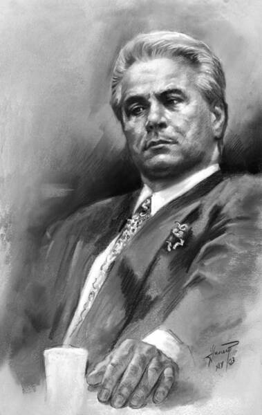 Wall Art - Drawing - John Gotti by Ylli Haruni