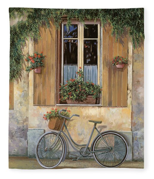 La Bicicletta Fleece Blanket