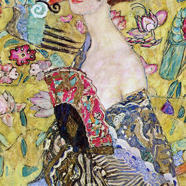 Lady with a Fan by Gustav Klimt