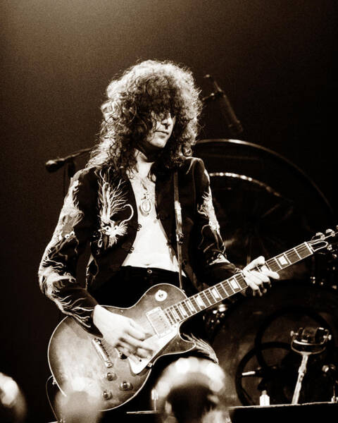 Wall Art - Photograph - Led Zeppelin - Jimmy Page 1975 #1 by Chris Walter