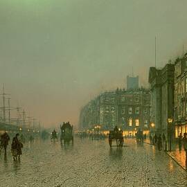 Liverpool Docks from Wapping by John Atkinson Grimshaw