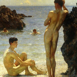 Lovers of the Sun by Henry Scott Tuke