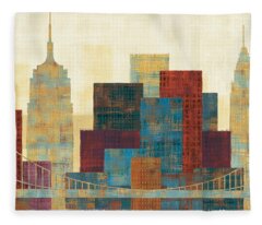 Skylines Fleece Blankets for Sale