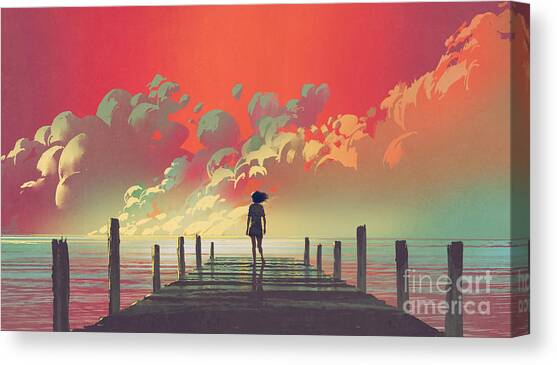 My Dream Place Canvas Art Print by Tithi Luadthong