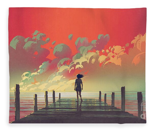 My Dream Place Fleece Blanket