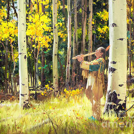 Native Sound in the Forest by Gary Kim