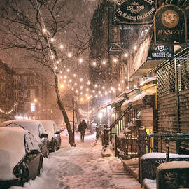New York City - Winter Snow Scene - East Village by Vivienne Gucwa