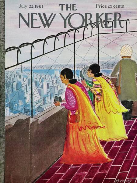 Wall Art - Drawing - New Yorker July 22 1961 by Anatol Kovarsky
