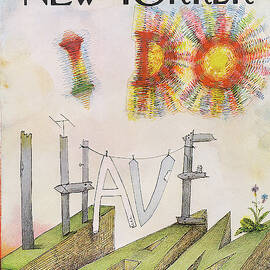 New Yorker July 31st, 1971 by Saul Steinberg