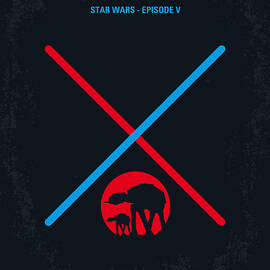 No155 My STAR WARS Episode V The Empire Strikes Back minimal movie poster by Chungkong Art