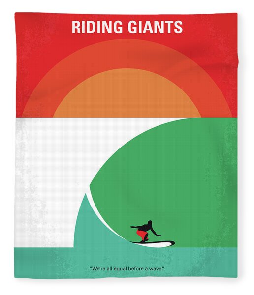 No915 My Riding Giants Minimal Movie Poster Fleece Blanket