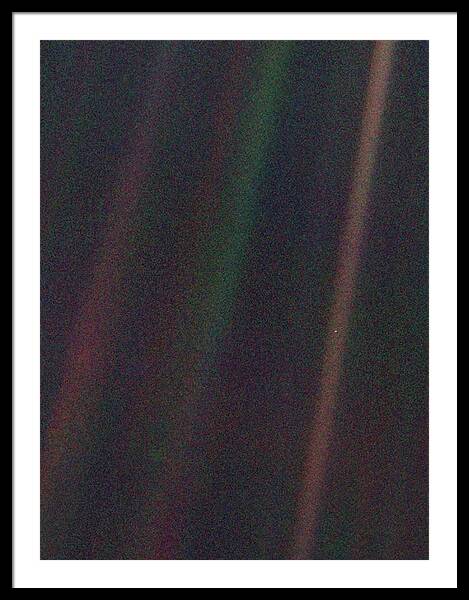 Pale Blue Dot Framed Print