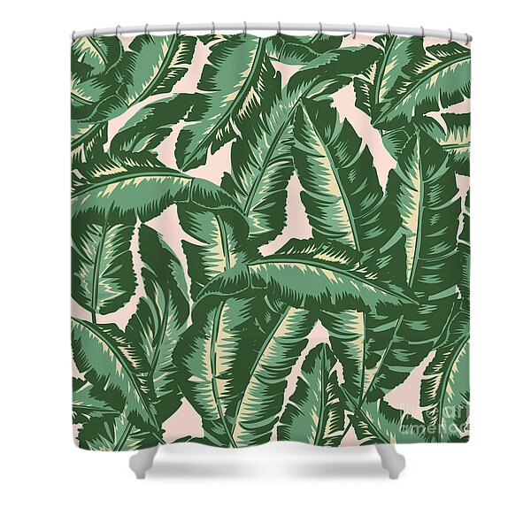 Palm Print Shower Curtain