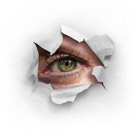 Peek Through a Hole by Carlos Caetano