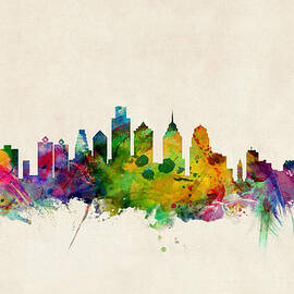 Philadelphia Skyline by Michael Tompsett