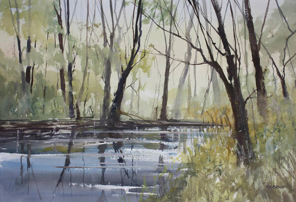 Wall Art - Painting - Pine River Reflections by Ryan Radke