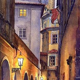 Prague Old Street  by Yuriy Shevchuk