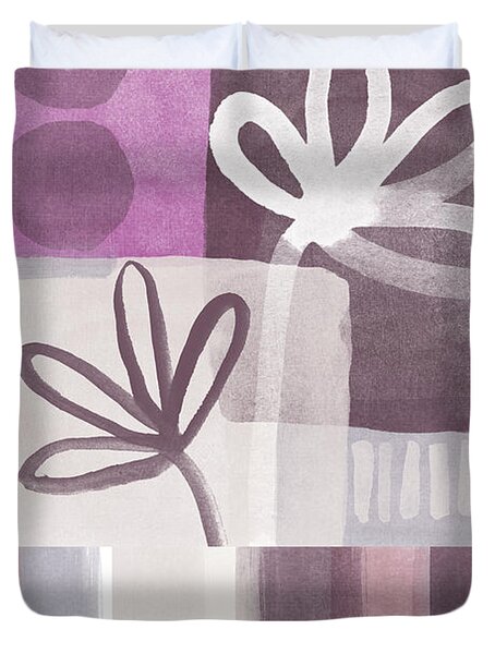 Purple Patchwork- Contemporary Art Duvet Cover