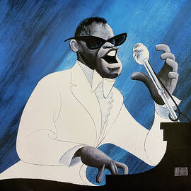 Ray Charles by Al Hirschfeld
