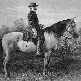 Robert E Lee on his Horse Traveler by American School
