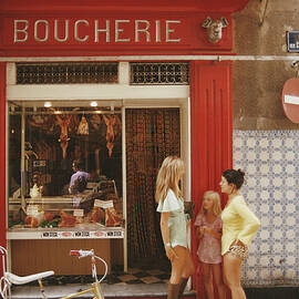 Saint-tropez Boucherie by Slim Aarons