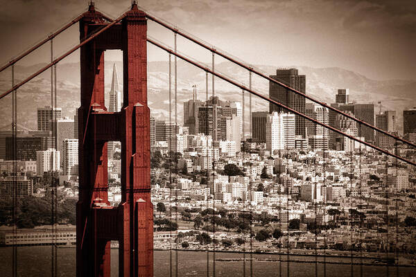 Wall Art - Photograph - San Francisco through the Bridge by Matt  Trimble