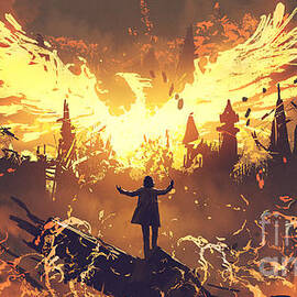 summoning the phoenix by Tithi Luadthong