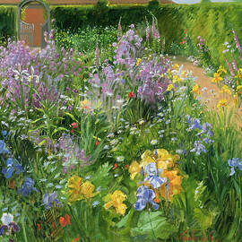 Sweet Rocket - Foxgloves and Irises by Timothy Easton